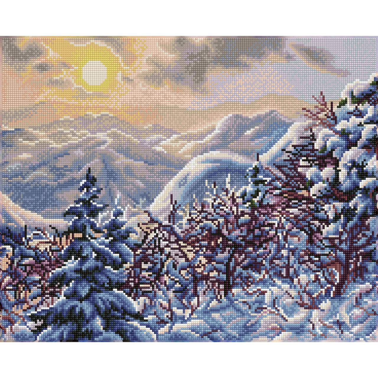 Simply Dotz® Intermediate Golden Winter Diamond Painting Kit